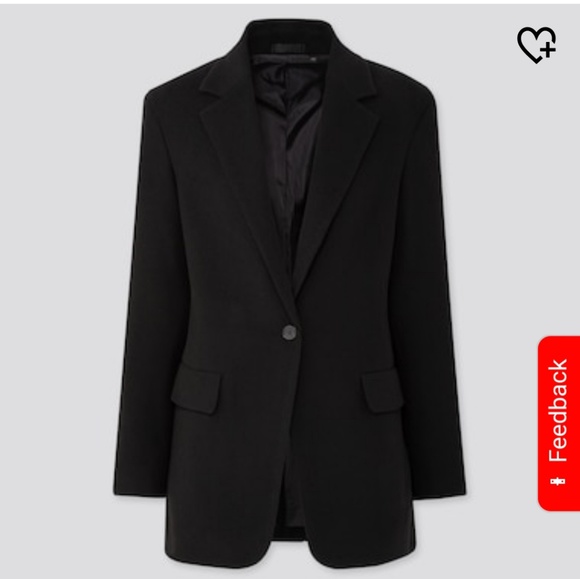 Uniqlo black lightweight blazer w pockets - Picture 2 of 4